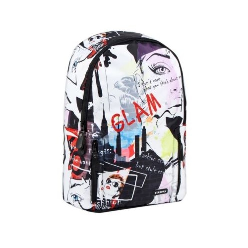 Ghiozdan Starpak Glam 1 compartiment 2 buzunare multicolor
