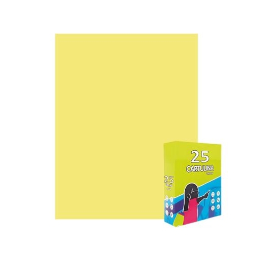 Carton colorat Fabrisa 15557114 50x65cm 180gmp galben pastel top 25 coli