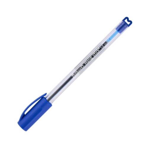 Pix cu bila Pelikan Hang Stick K86H 1. 0mm cu capac corp transparent scris albastru