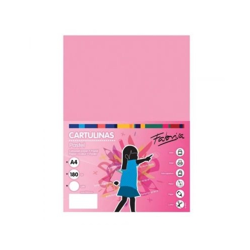 Carton colorat A4 Fabrisa 15515 180gmp roz pastel top 250 coli