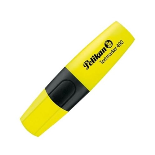 Textmarker galben 490 varf tesit din fetru 1-4mm Pelikan