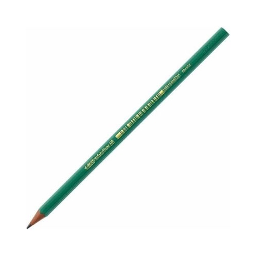 Creion grafit Bic Evolution 650 HB corp hexagonal verde fara guma de sters