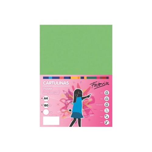 Carton colorat A4 Fabrisa 15482 180gmp verde pastel top 100 coli