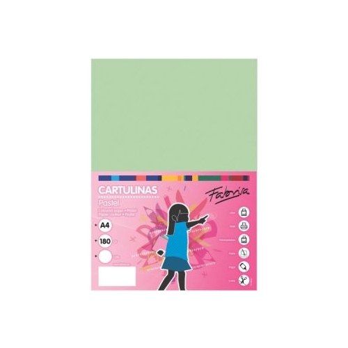Carton colorat A4 Fabrisa 15480 180gmp verde pastel lagoon top 100 coli