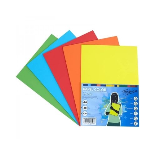 Hartie color A3 80gm Fabrisa 16249 mix culori intense 100 colitop