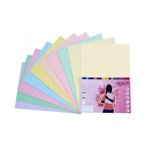 Hartie colorata A3 Fabrisa 16248 80gmp mix culori pastel top 100 coli