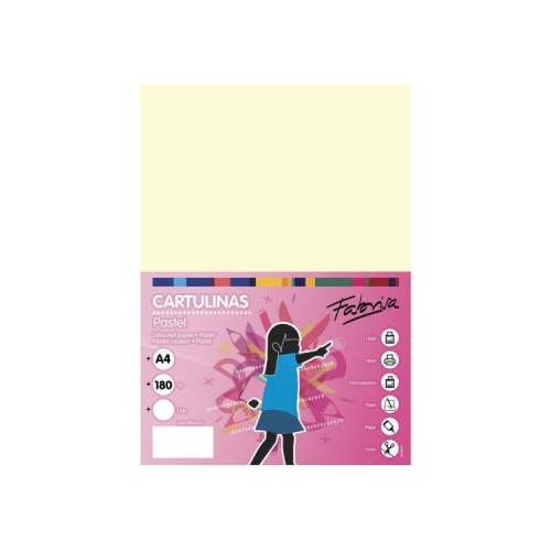 Carton colorat A4 Fabrisa 15510 180gmp fildes pastel top 250 coli
