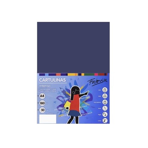 Carton colorat A4 Fabrisa 15466 180gmp bleumarin intens top 50 coli