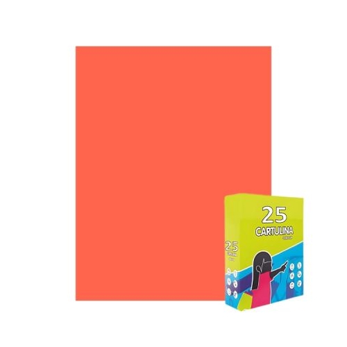 Carton colorat Fabrisa 15576126 50x65cm 180gmp portocaliu fluorescent top 25 coli