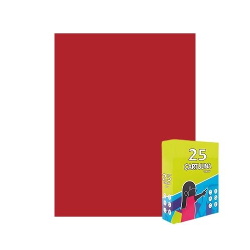 Carton colorat Fabrisa 15565105 50x65cm 180gmp rosu intens top 25 coli