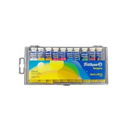 Culori tempera 10 culori x 12ml 719130 Pelikan