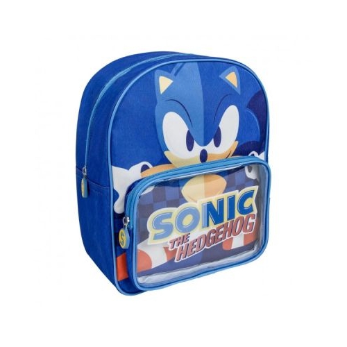 Ghiozdan gradinita Cerda Sonic The Hedgehog 30 cm 1 compartiment 1 buzunar albastru
