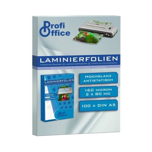 Folie laminare A5 ProfiOffice 80 microni top cu 100 coli