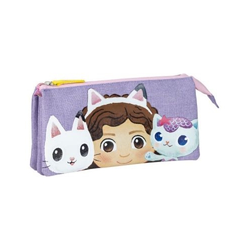 Penar neechipat Cerda Gabbys Dollhouse 2 fermoare 22 cm mov cu roz 37084