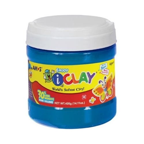 Plastilina Amos iClay 400g Albastru