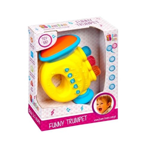 Jucarie bebelusi cu sunete si luminii trompeta Bam Bam 359911 18 luni