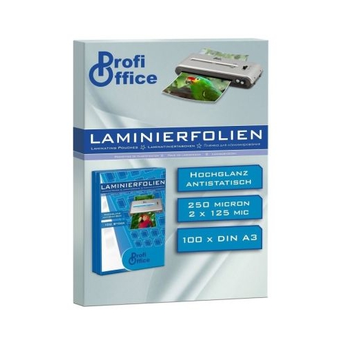 Folie laminare A3 ProfiOffice 125 microni top cu 100 coli