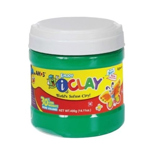 Plastilina Amos iClay 400g Verde