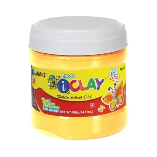 Plastilina Amos iClay 400g Galben