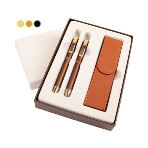 Set cadou stilou  pix  etui Cresco Exclusive S 830147 ES-01 corp metalic argintiu