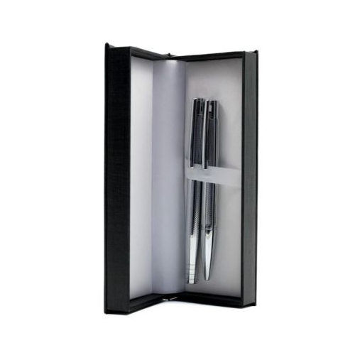 Set cadou stilou  pix Cresco Elegant E850055 E-01 corp metalic argintiu