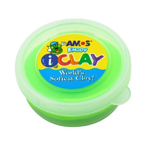Plastilina Amos iClay PVCIC18G 18g verde fluorescent