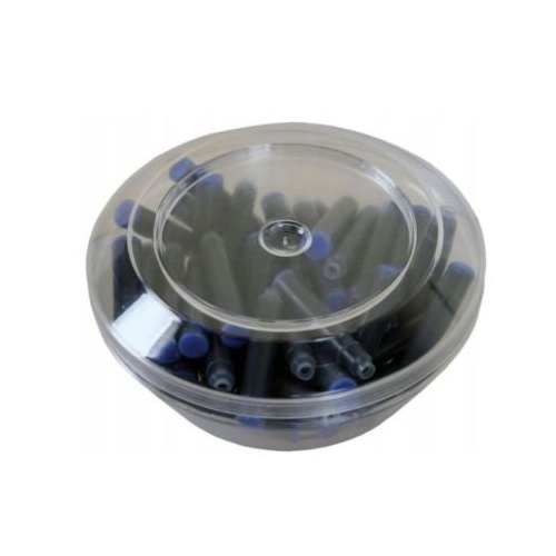 Patroane cerneala scurte rezerve Cresco 80048 cerneala albastra cutie plastic OZN cu 50 buc