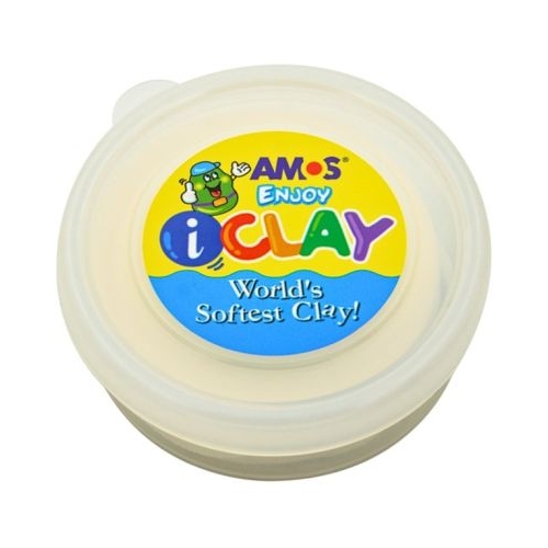 Plastilina Amos iClay PVCIC18G 18g Alb