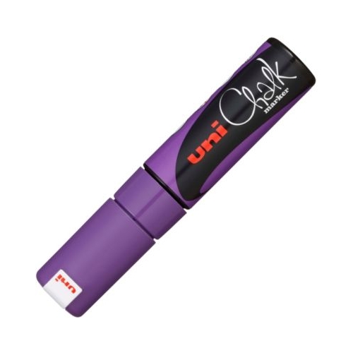 Marker cu creta UNI Chalk PWE-8K varf tesit 8. 0mm Violet