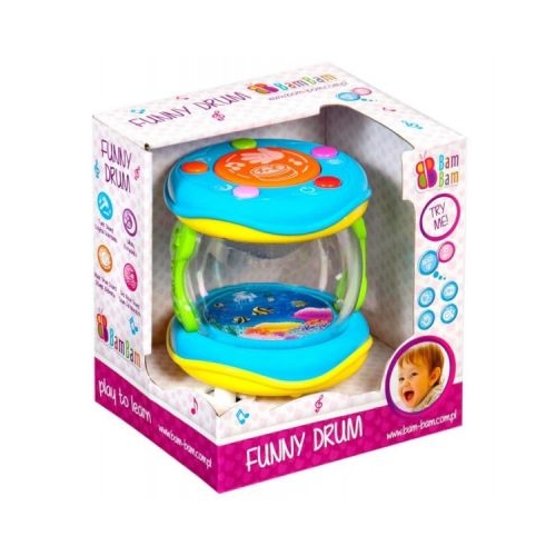 Jucarie bebelusi cu sunete si lumini toba Bam Bam 359910 18 luni