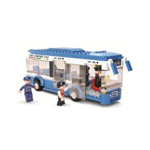 Joc de constructie Autobuz pvc Sluban M38-B0330 238 piese 28. 5x23. 7x5. 4cm