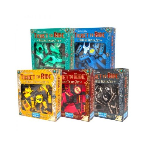 Ticket to ride set accesorii Editie Deluxe Aniversara 20 ani diverse culori