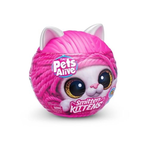 Pets Alive Jucarie de plus interactiva pisica cu accesorii surpriza Smitten Kittens