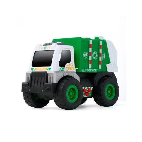 CAMION DE SALUBRITATE CU LUMINI SUNETE SI DETALII MOBILE MOMKI