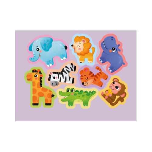 PUZZLE DIN SPUMA EVA  ANIMALELE DIN SAFARI PUEDO