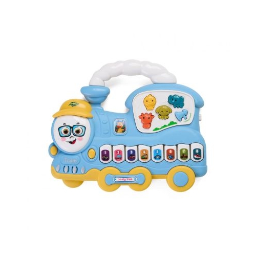 JUCARIE TRENULET CU LUMINI SI SUNETE ALBASTRU MOMKI