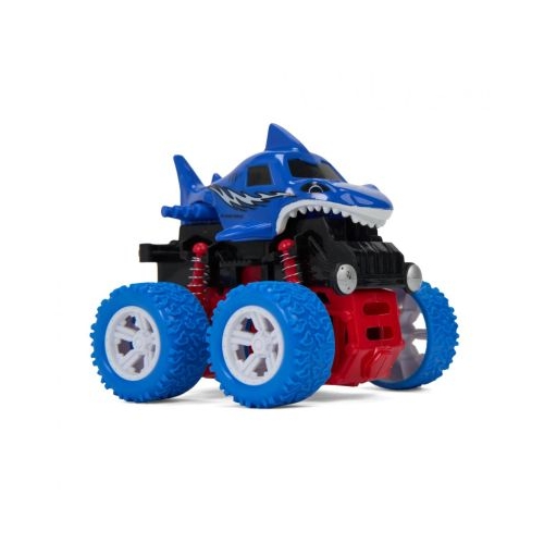 MASINA OFF-ROAD 4X4 360 DE GRADE 10.8CM ALBASTRA MOMKI