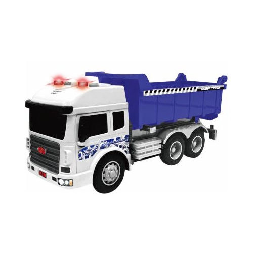 VEHICULE CU LUMINI SUNETE  SI FRICTIUNE SCARA 1/14 27.5CM BASCULANTA MOV