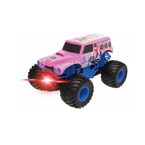 MASINUTA CU LUMINI SUNETE SI FRICTIUNE SCARA 1/24 19CM ROZ