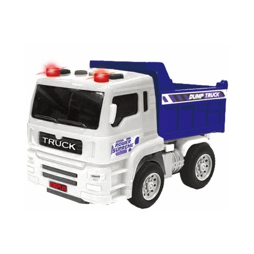 VEHICULE CU LUMINI SUNETE SI FRICTIUNE SCARA 1/24 17CM BASCULANTA