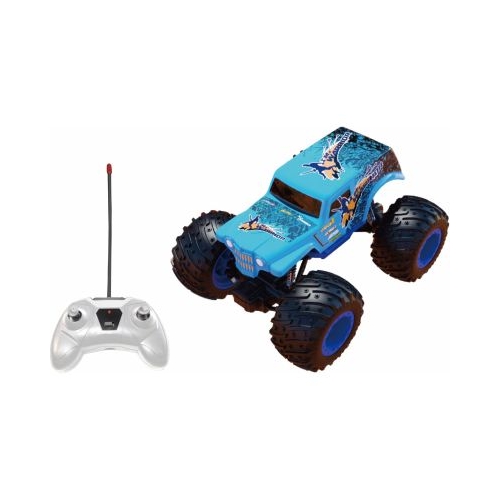 MASINUTA CU TELECOMANDA TIP CAMION BEAST RUNNERS SCARA 1/24 21CM ALBASTRU