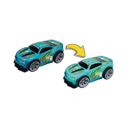 MASINUTA CU LUMINI SUNETE SI SISTEM PULLBACK RACER SCARA 1/24 VERDE