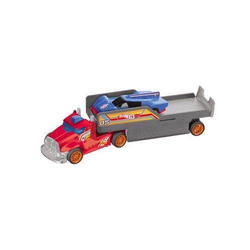 CAMION CU REMORCA SI TELECOMANDA+1 MASINUTA INCLUSA HOT WHEELS