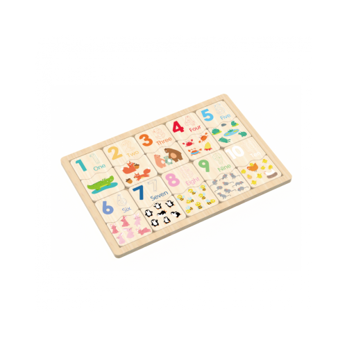 PUZZLE DIN LEMN POTRIVESTE NUMERELE
