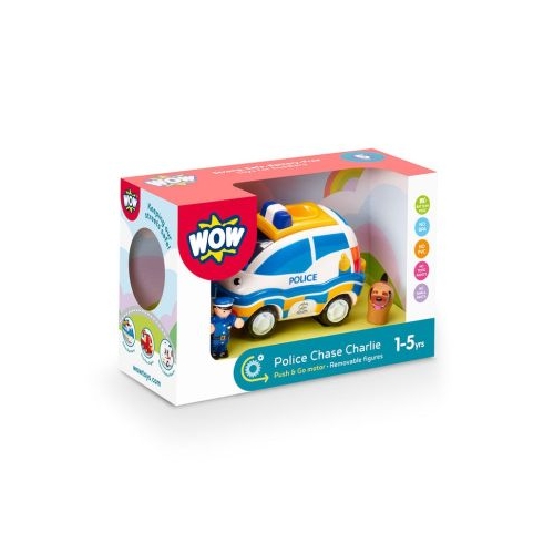 Jucarie pentru copii Masina de politie cu catel Police Chase Charlie WOW Toys