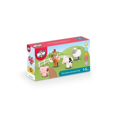 Jucarie pentru copii Set animale de ferma Farm Animal Set WOW Toys