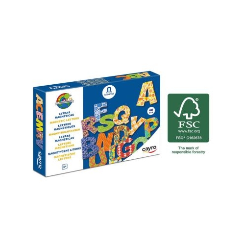 Set litere magnetice pentru copii 60 pese Cayro