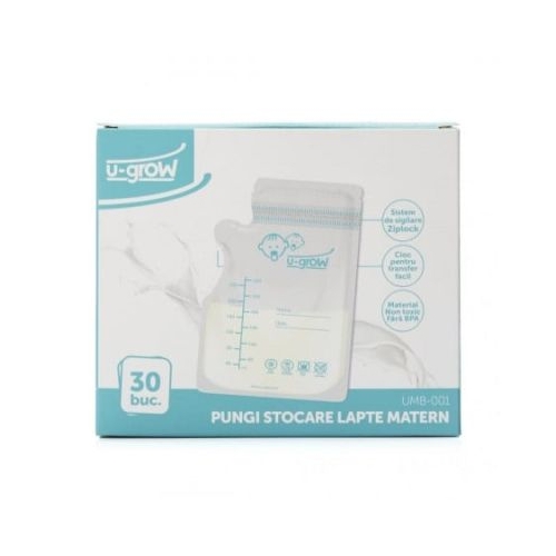 Pungi stocare lapte matern 30 buc UMB-001 U-Grow