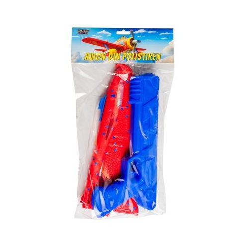 Pistol lansator cu avion din polistiren si led