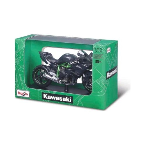 MAISTO MOTOCICLETA METALICA CU STAND KAWASAKI NINJA H2R SCARA 1 LA 12
